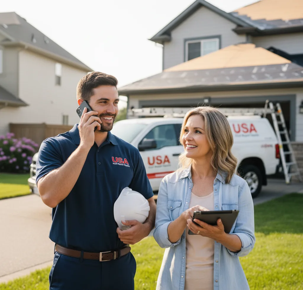 USA Roof Repair Experts customer support in Glenside